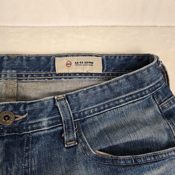 AG Adriano Goldschmied Men’s Blue Denim Jeans  Size 32 Slim Straight Fit 1783LED - Picture 3 of 11